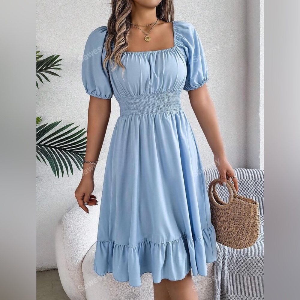 Blue dress